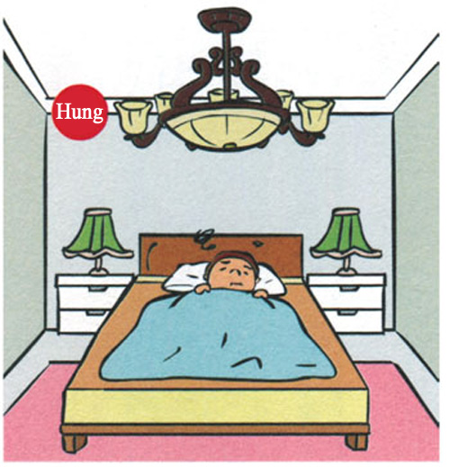 Sử dụng vật trang trí cầu kỳ trên trần nhà